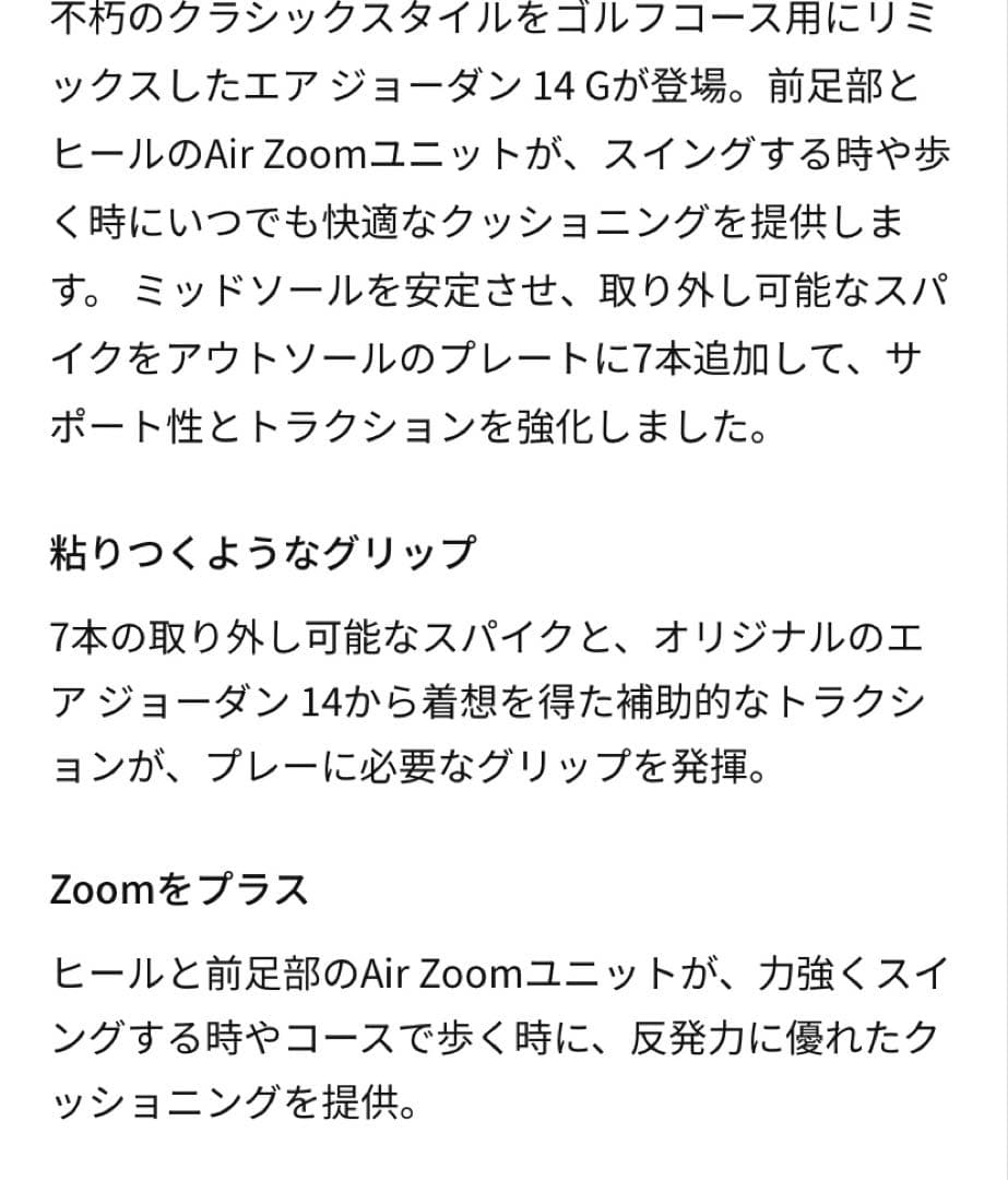 NIKE AIR JORDAN 14 Gエアジョーダン14ゴルフ 31cm