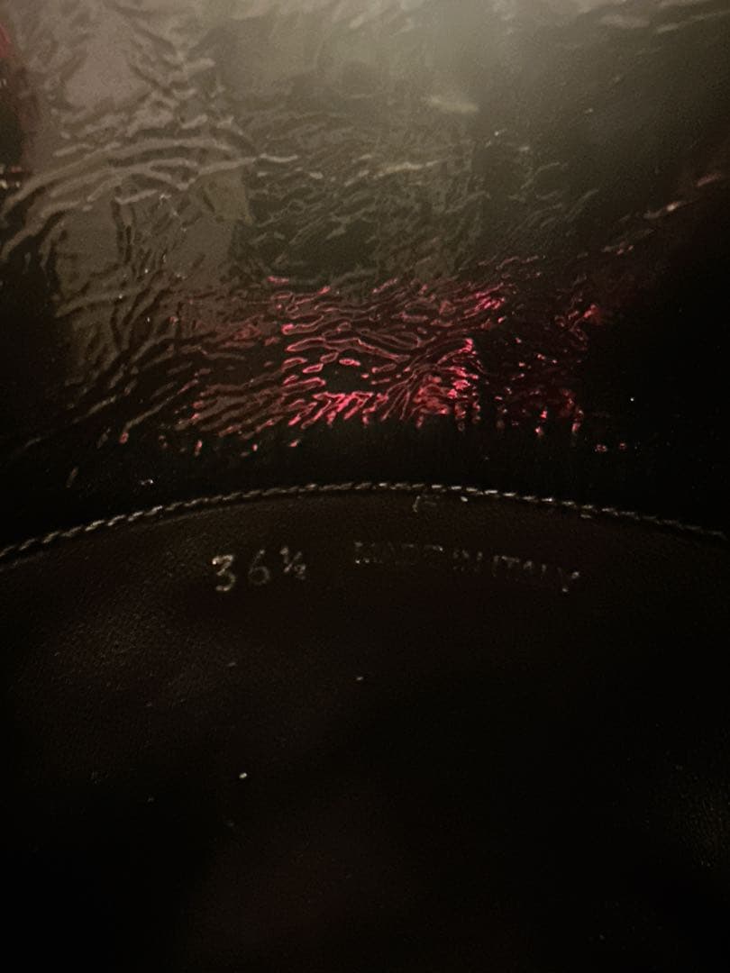 美品　miumiu ミュウミュウ　パテント　ロングブーツ