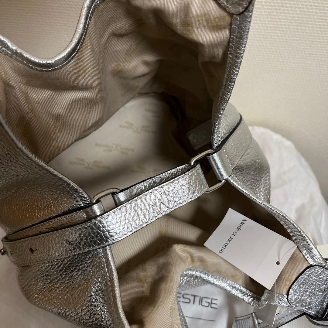 AURORA PRESTIGE シルバーハンドバッグ