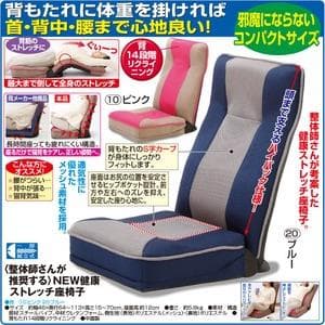 座椅子 整体師 推奨 健康 ストレッチ座椅子 ブルー