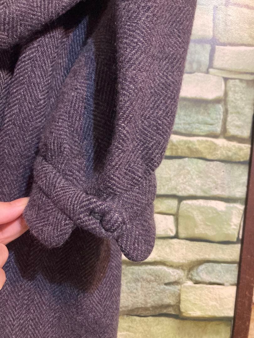 良品　イングランド製　MARLING&EVANS デザインワンピース　毛100%