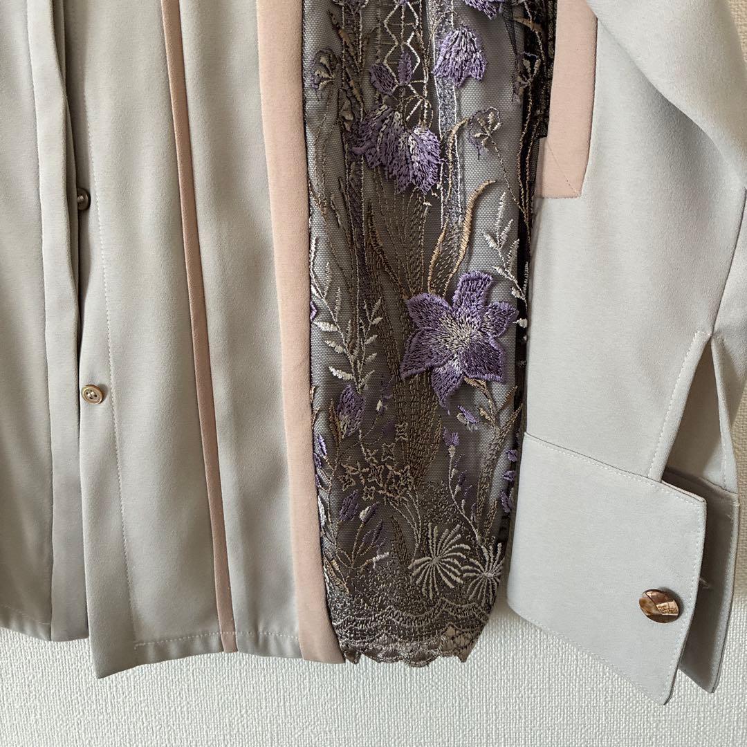 【murral】フラワー刺繍シャツ【サイズ1】