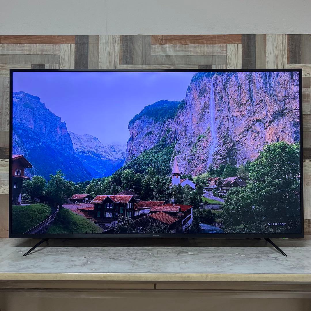 即日受渡❣️全国送料込3年前購入アイリスオーヤマ65型4Kチューナー内蔵液晶テレビ