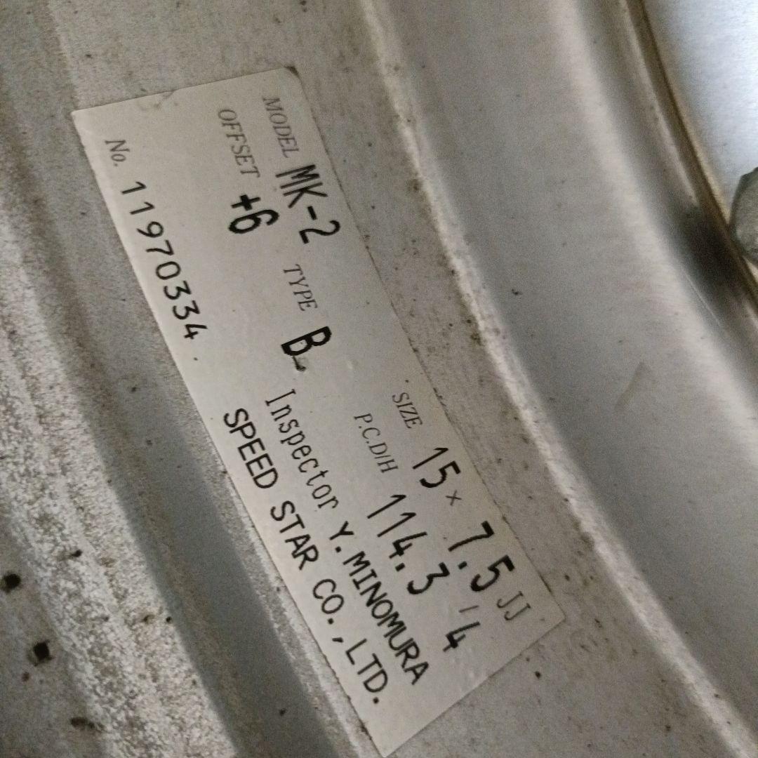 SSR スピードスターマーク2 15インチ タイヤホイール PCD114.3