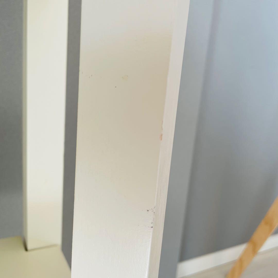 ホワイト コーナーデスク 引き出し付き　飾り台　北欧スタイル