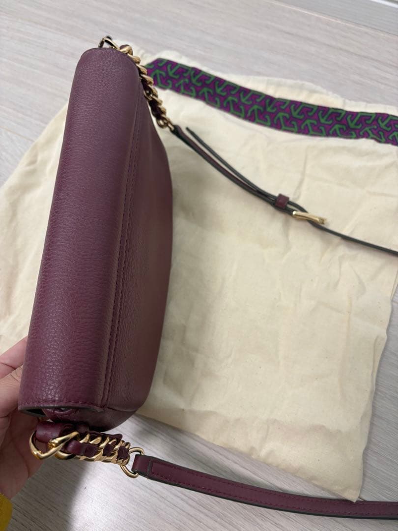 Tory Burch バーガンディ ショルダーバッグ