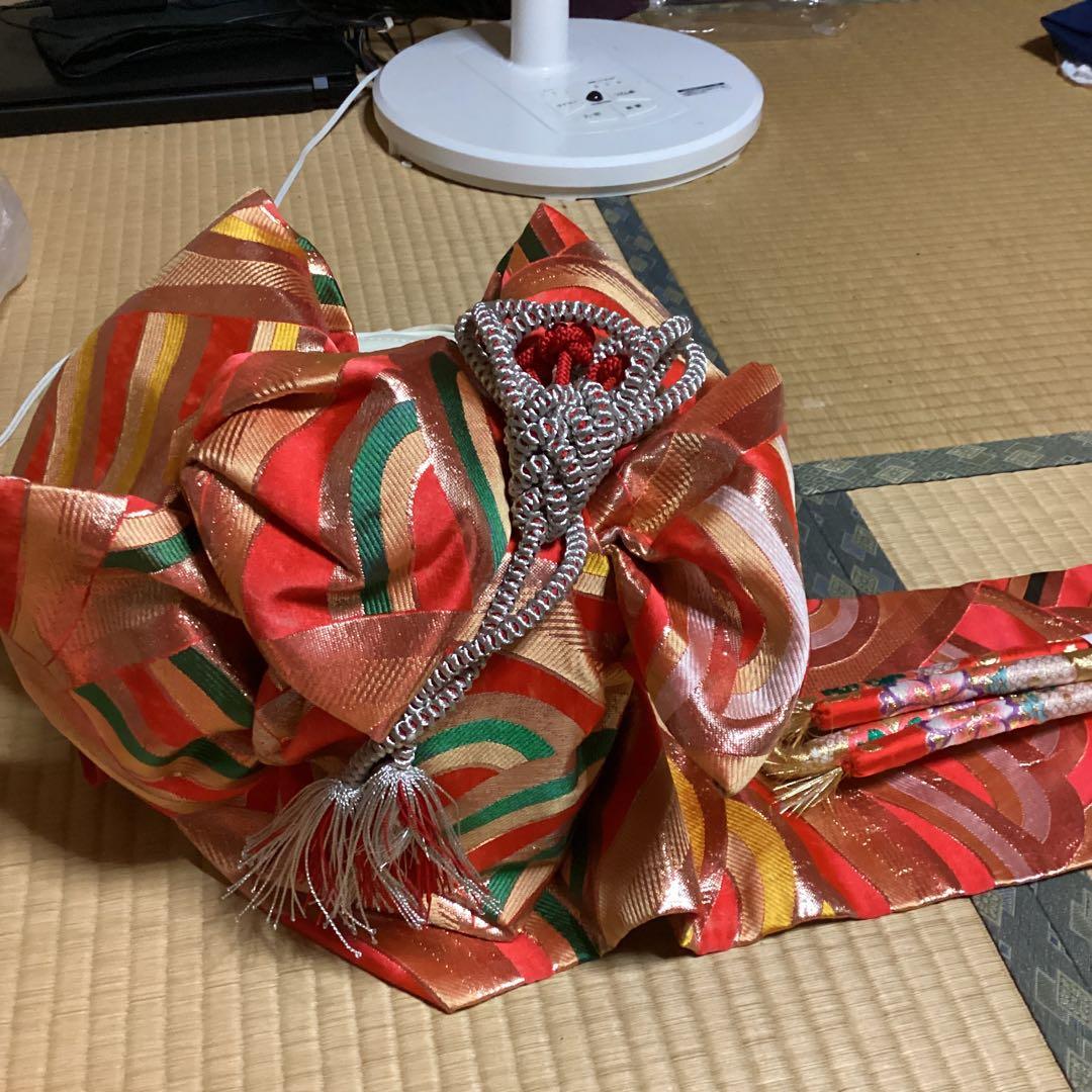 お値下げします。七五三七歳用フルセット　帯幅18センチ　草履21センチ