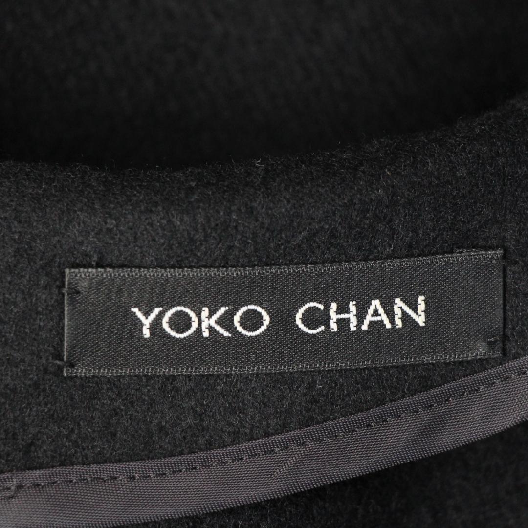 美品　ヨーコチャン フィッシュテール　ノースリーブワンピース　ウエストタック　黒
