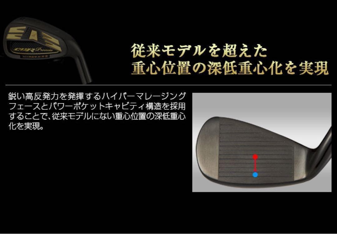 【新品6個】2番手飛ぶ高反発! ワークスゴルフ CBR アイアン カスタムヘッド