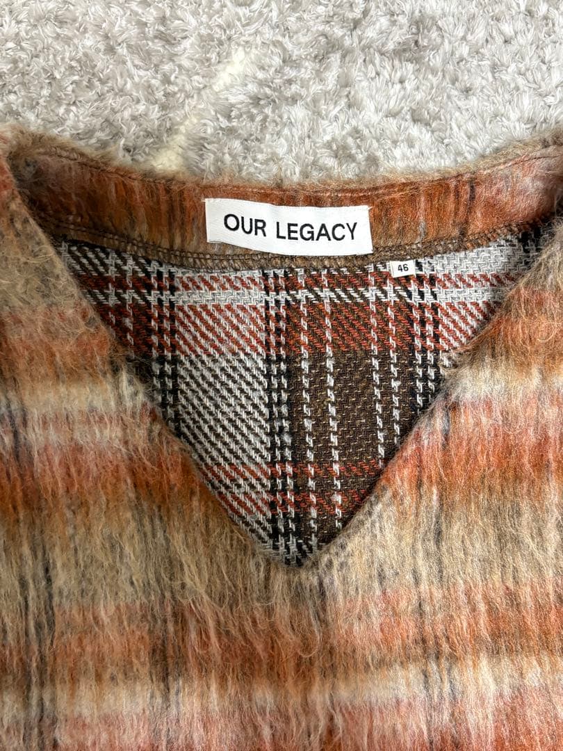 OUR LEGACY Vネックベスト 46 モヘアカーディガン
