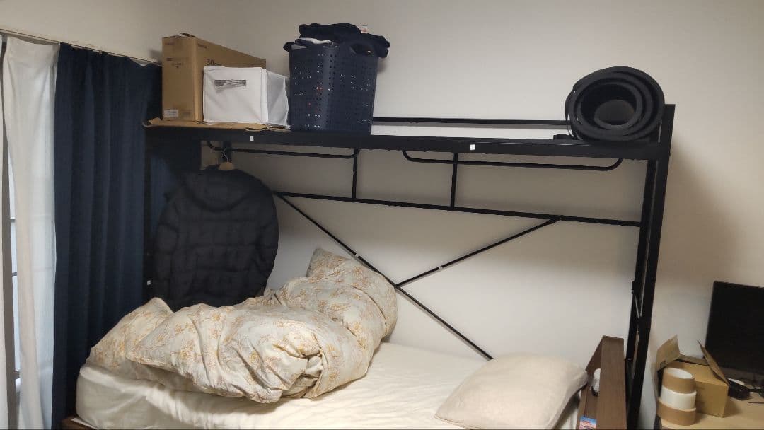 ニトリ　ハンガーシェルフ　バジーナ　ブラック　美品です