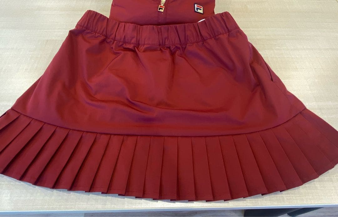 FILA テニスウェア ウィンドブレーカー プリーツスコート XLセット