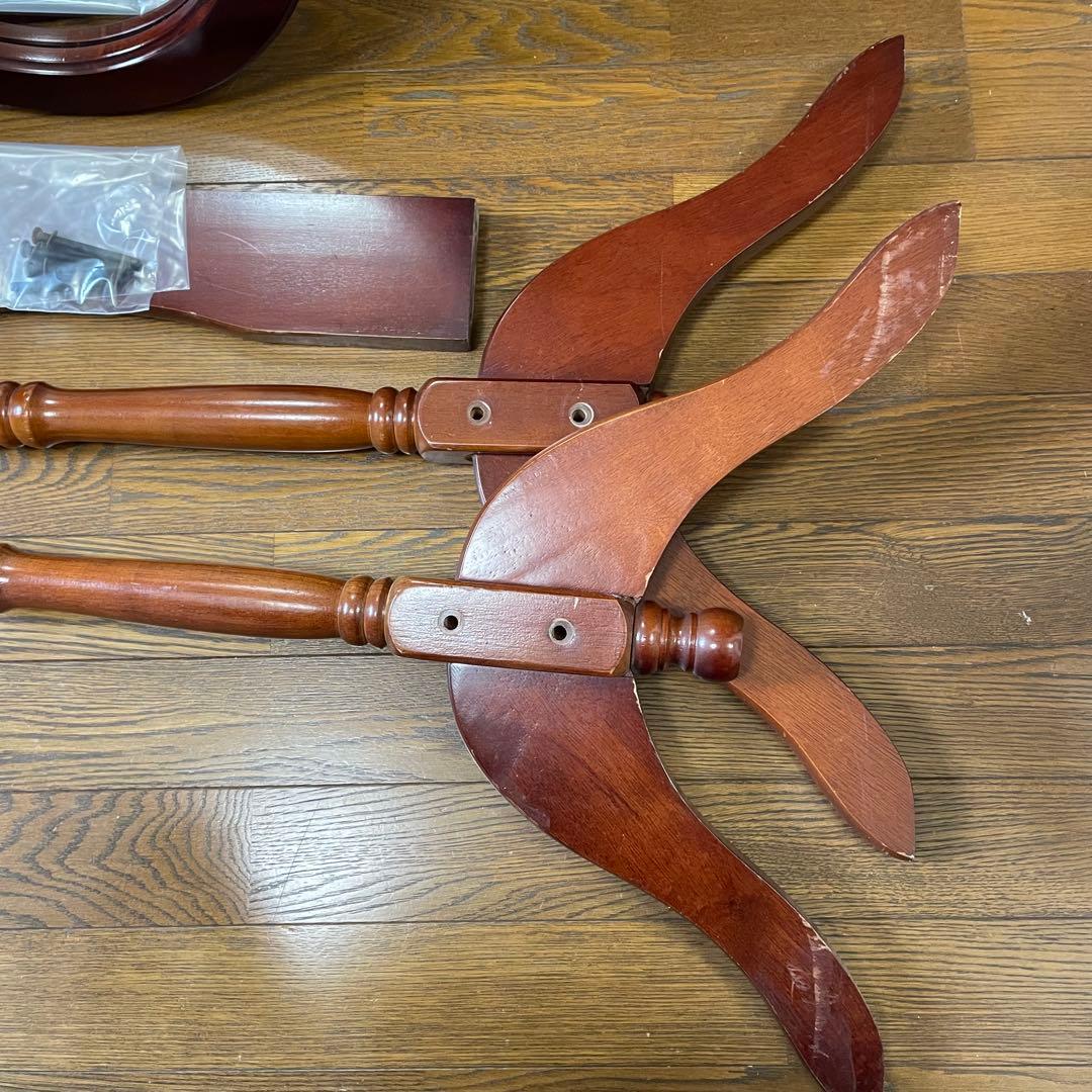 アンティーク調 オーバル型 ヴィンテージ レトロ スタンドミラー 木製 姿鏡