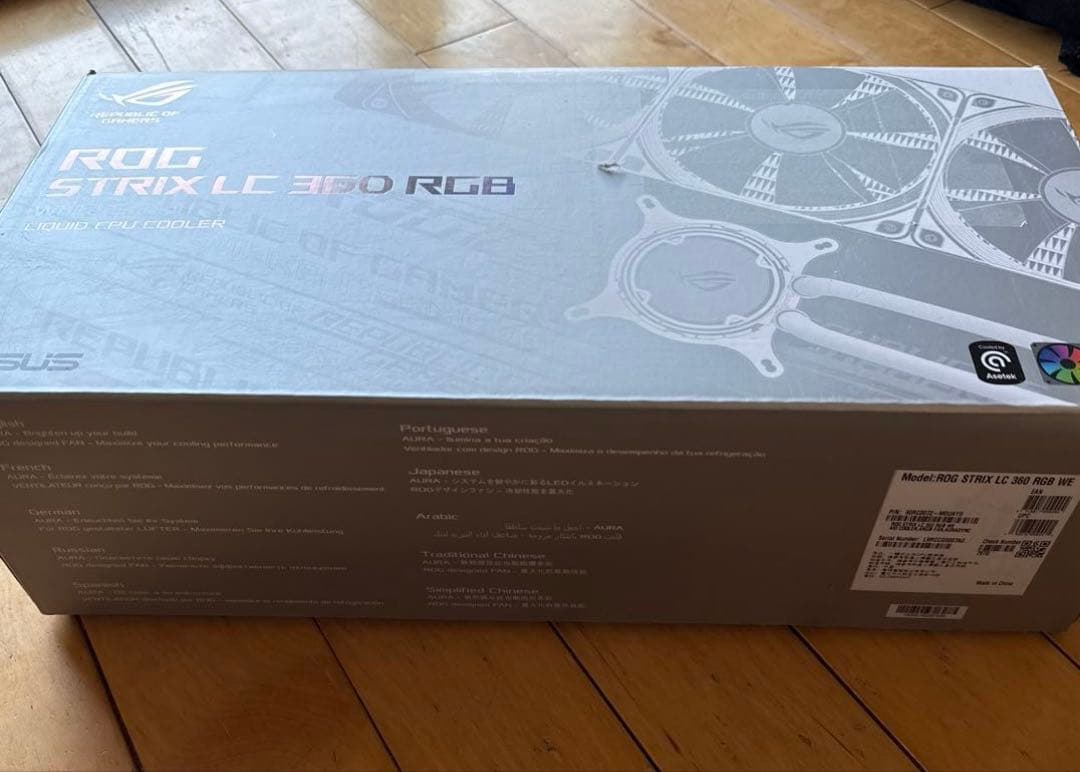 PC用ファン・クーラー ASUS ROG STRIX LC 360 RGB White Edition