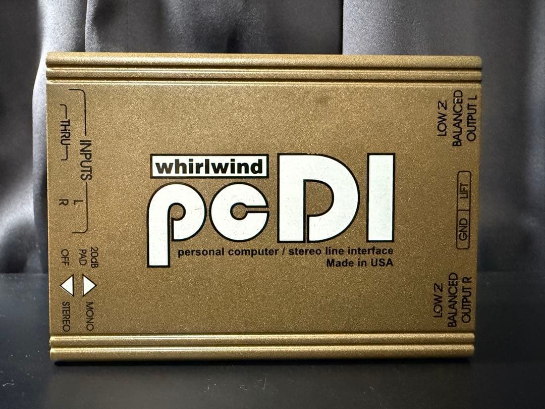 whirlwind pcDI ステレオダイレクトボックス