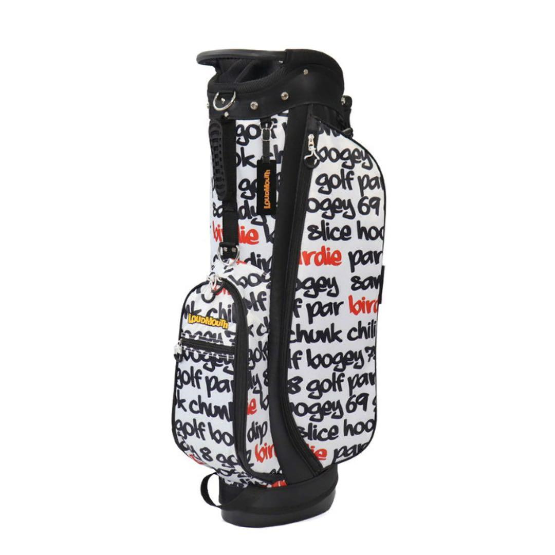 【新品】ラウドマウス キャディバッグ 8.5型 ビッグワーズホワイト 409