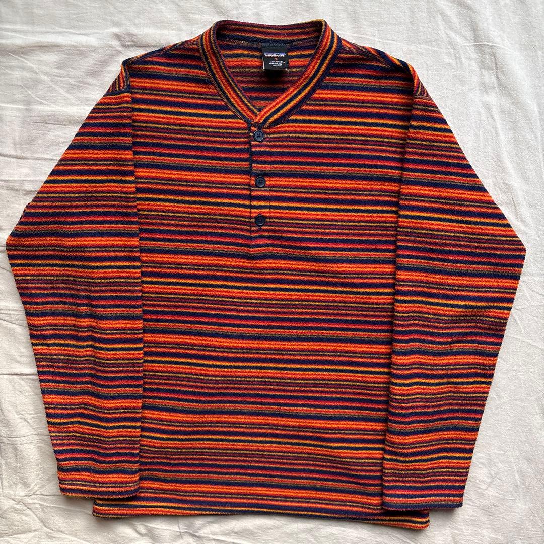 【USA製】90s Patagonia CAPILENE ヘンリーネックフリース