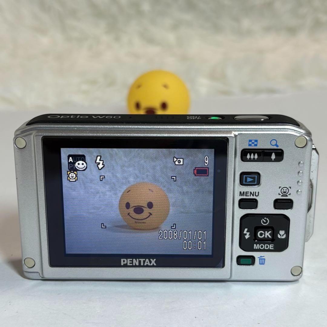 PENTAX ペンタックス Optio W60 ブルー オールドコンデジ