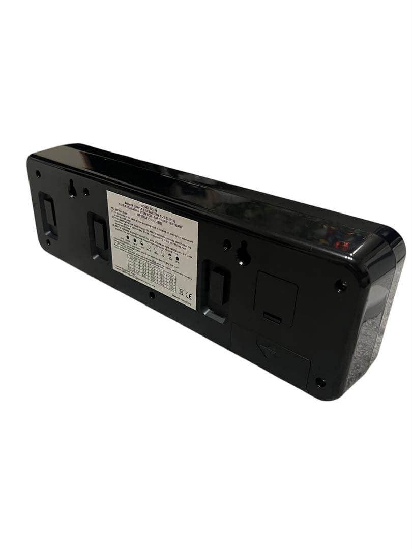 【取扱説明書付き】　TWEMCO BQ-38 ブラック　時計 パタパタ時計