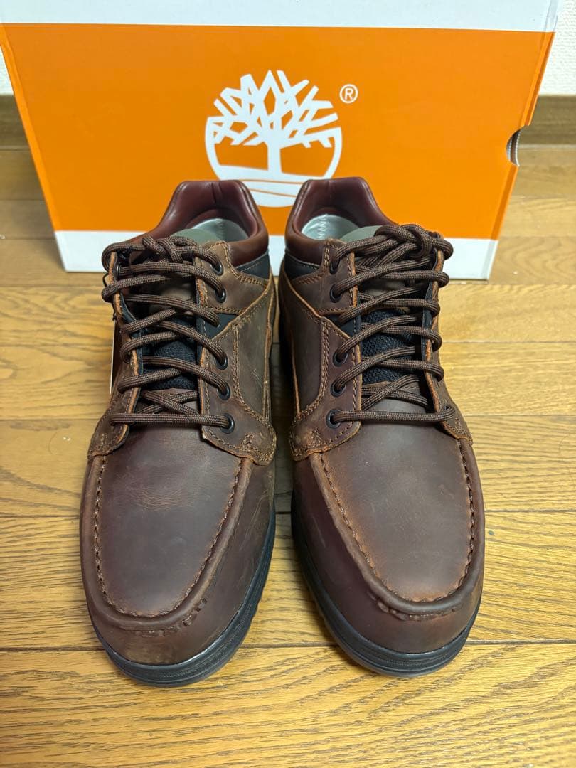 【新品】Timberland Moc Toe Mid GTX ブラウン 25.5