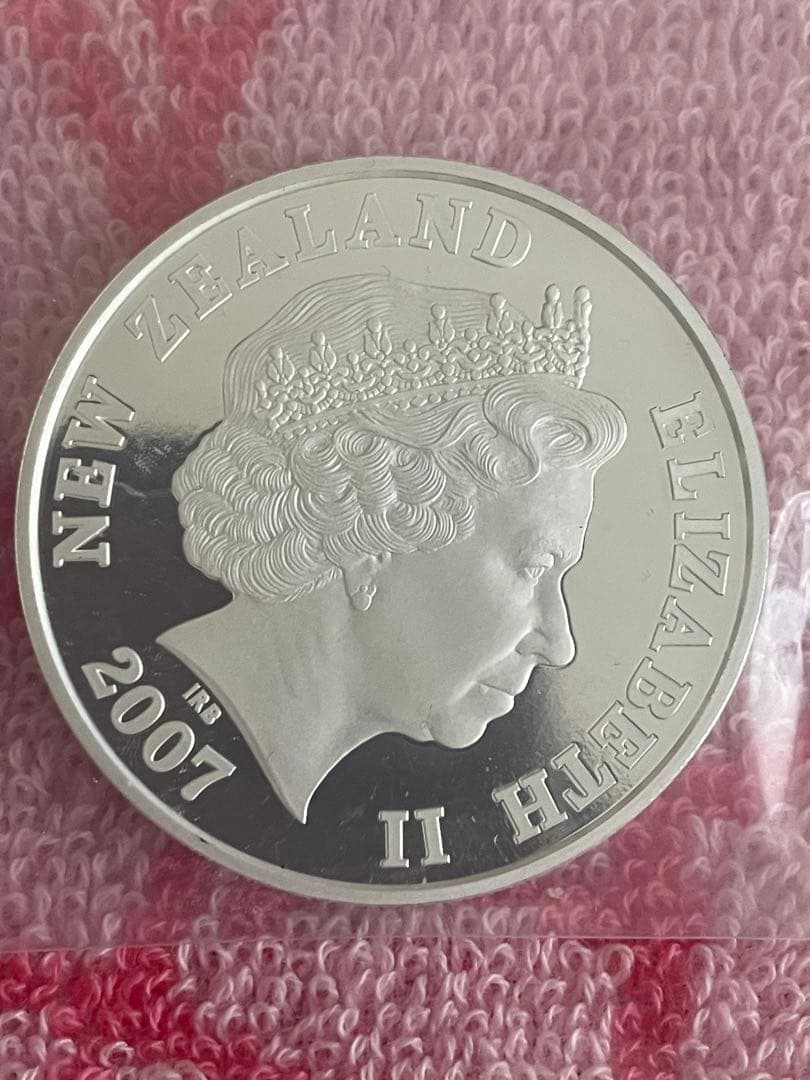 Aoraki/Mount Cook 1ドル銀貨 2007年