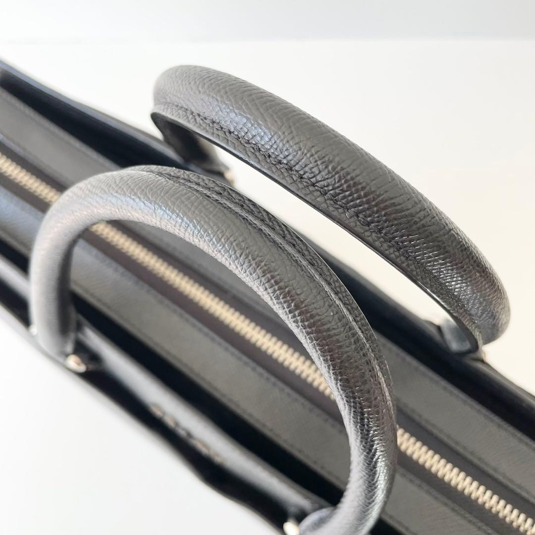 【極美品】COACH メンズ ビジネスバッグ ベケット ブリーフ ケース 黒