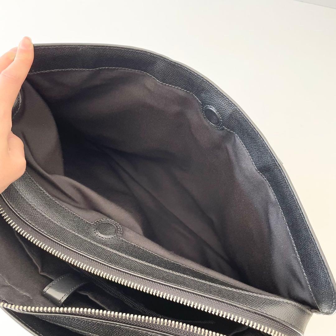 【極美品】COACH メンズ ビジネスバッグ ベケット ブリーフ ケース 黒