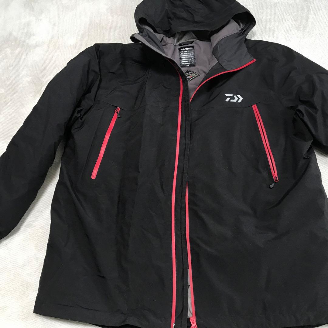 値下,フィッシングスーツ(上下セット) ゴアテックス防水素材 黒/グレー4ＸＬ