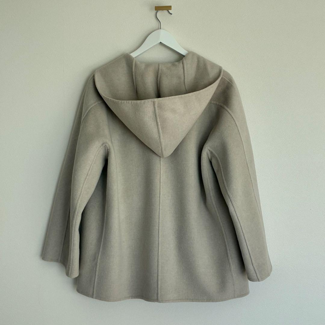 Ballsey プレミアムウールリバー フーデッドショートコート　ライトベージュ