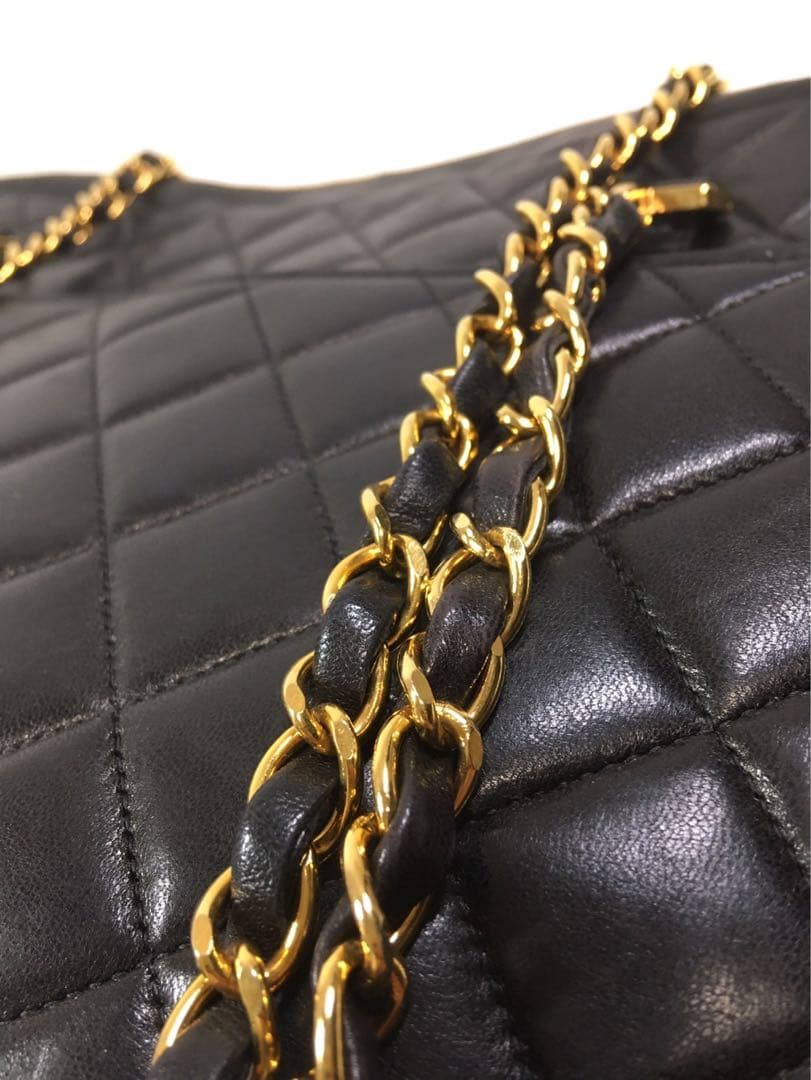 シャネル　ラムスキン　マトラセッセ　チェーン　ショルダーバッグ