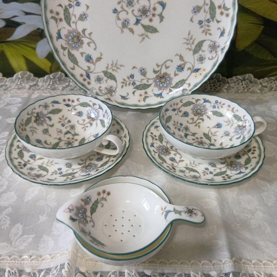 ❤ Noritake カリフパレス ティーカップセット＋ ケーキ皿2枚サーバ付き