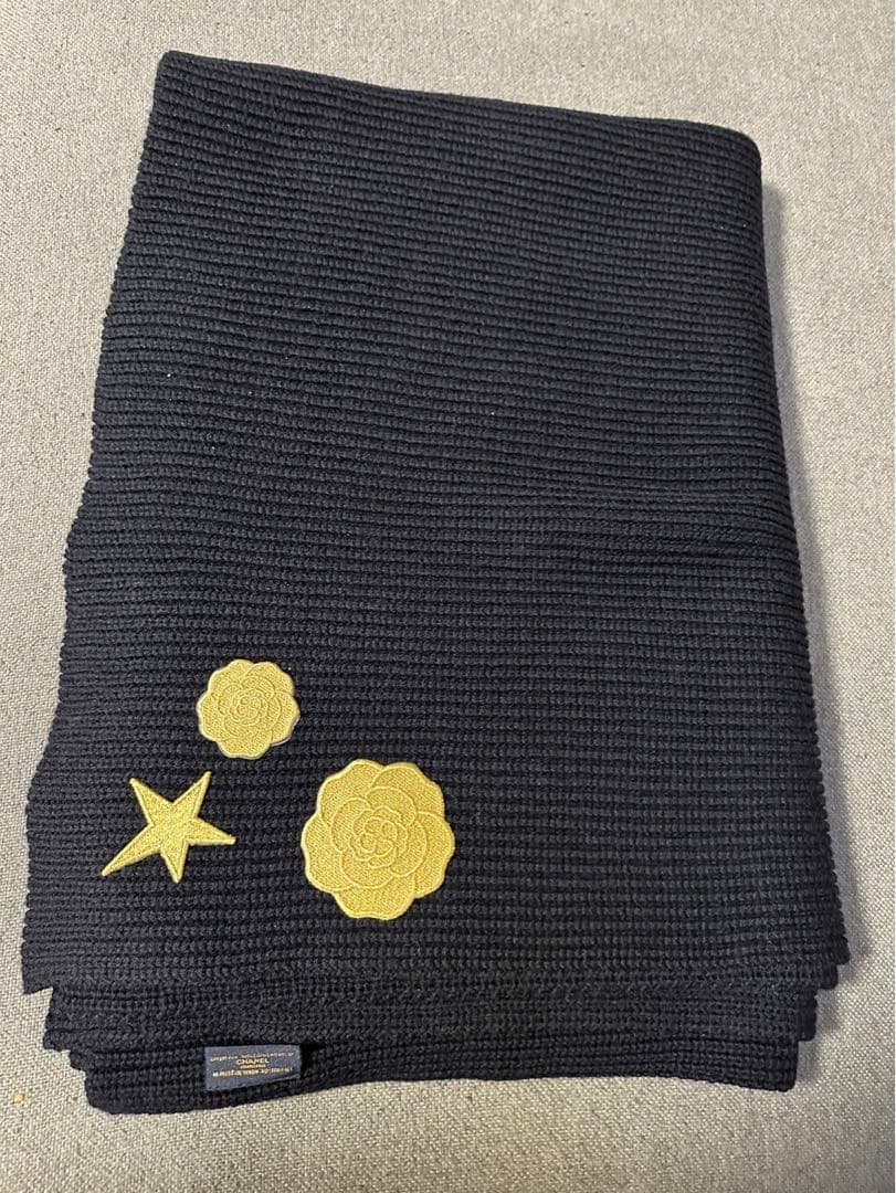 値下げ CHANEL 顧客限定ギフト　ブランケット　カメリア付き　新品未使用