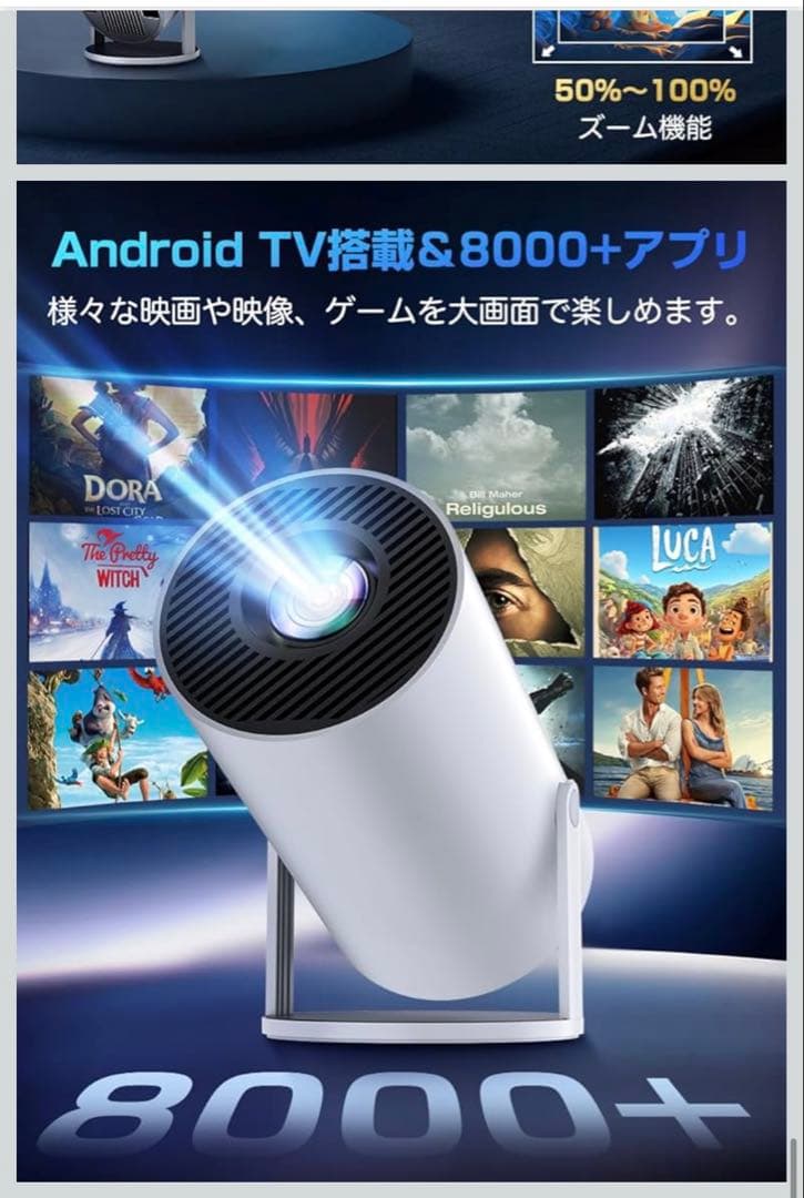 FALIYORS プロジェクター 20000LM 1080P