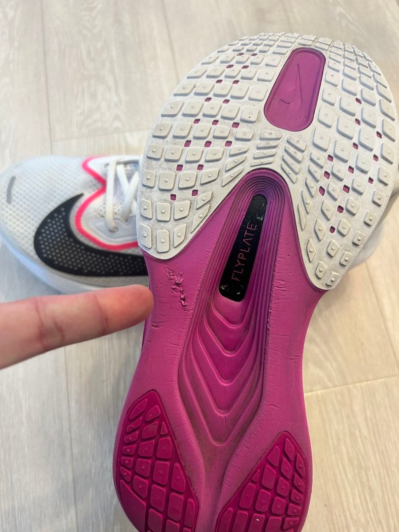 Nike Zoom Fly 6 サイズ27.5cm ホワイト/ブラック/ピンク