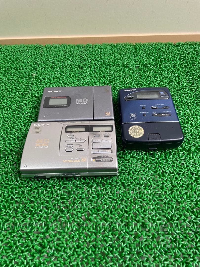 SHARP,SONY ウォークマン　MDプレーヤー　3点セット 　(ジャンク品)