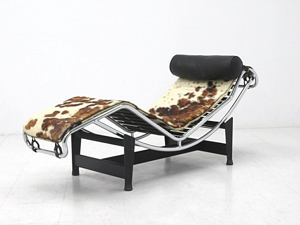 IDC大塚家具　コルビジェ　LC4　ハラコ　リクライニングソファ　シェーズロング