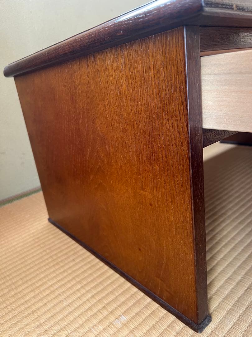 越後民芸　木製文机　座机　和机　座卓　アンティーク　日本製