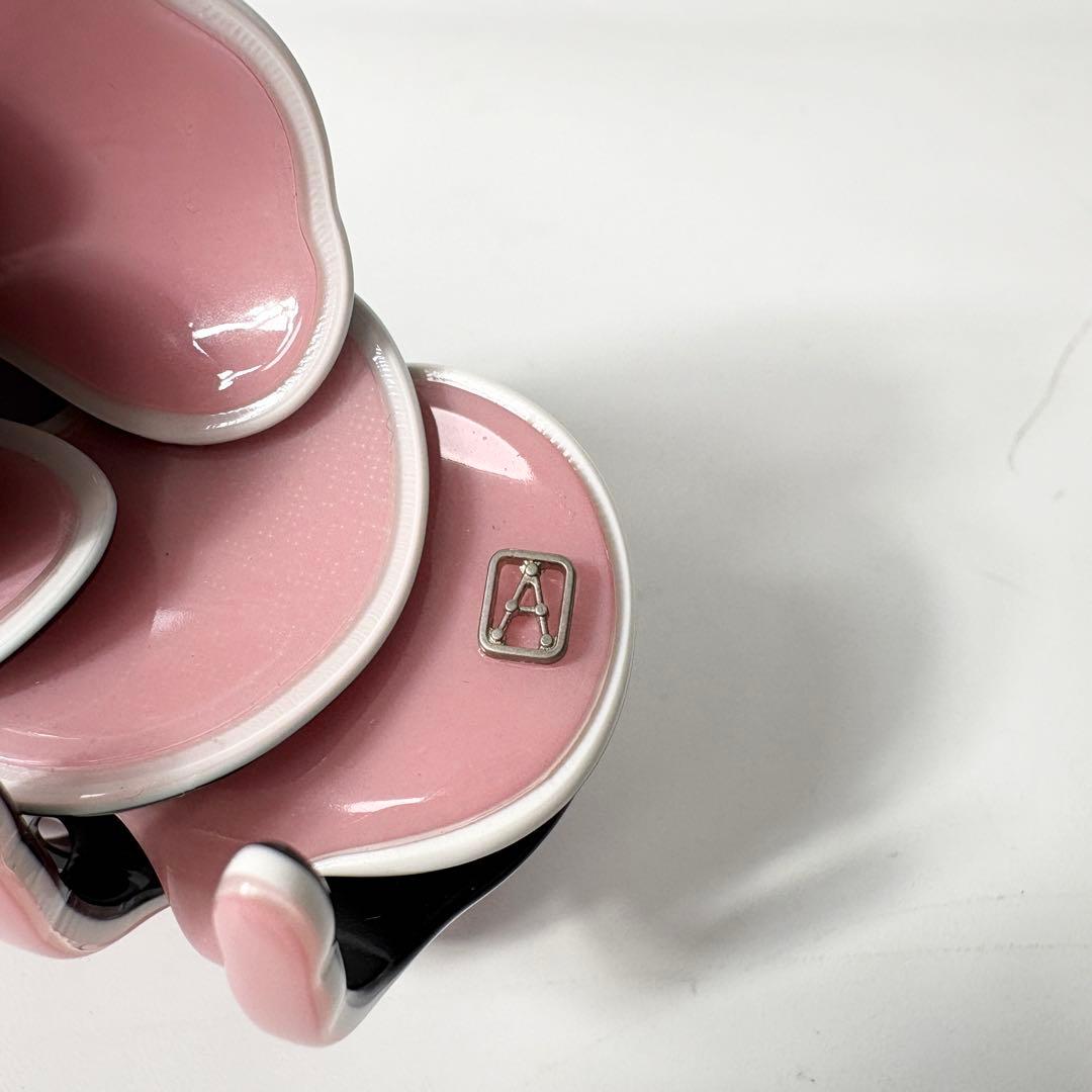 アレクサンドルドゥパリ　カメリアクリップ　ピンク　ビジュー　ヘアクリップ