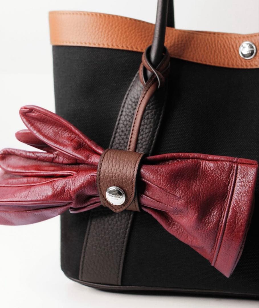 新品☆ミチノパリ　グローブホルダー　キャメル色　ルテス オデオン