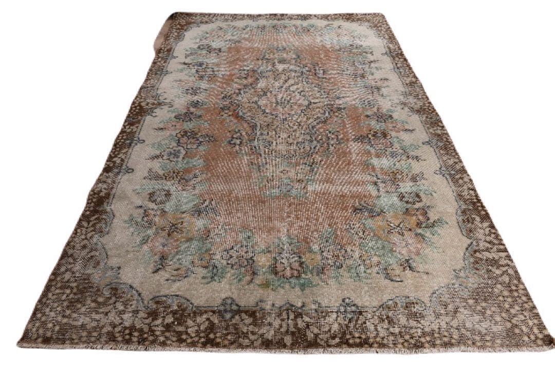 特大　超超大判　292✖️171テラコッタブラウン　トルコヴィンテージラグ