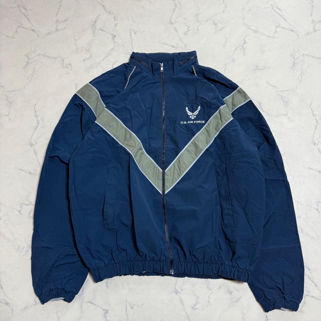 【大人気】U.S. AIR FORCE ミリタリージャケット ネイビー L