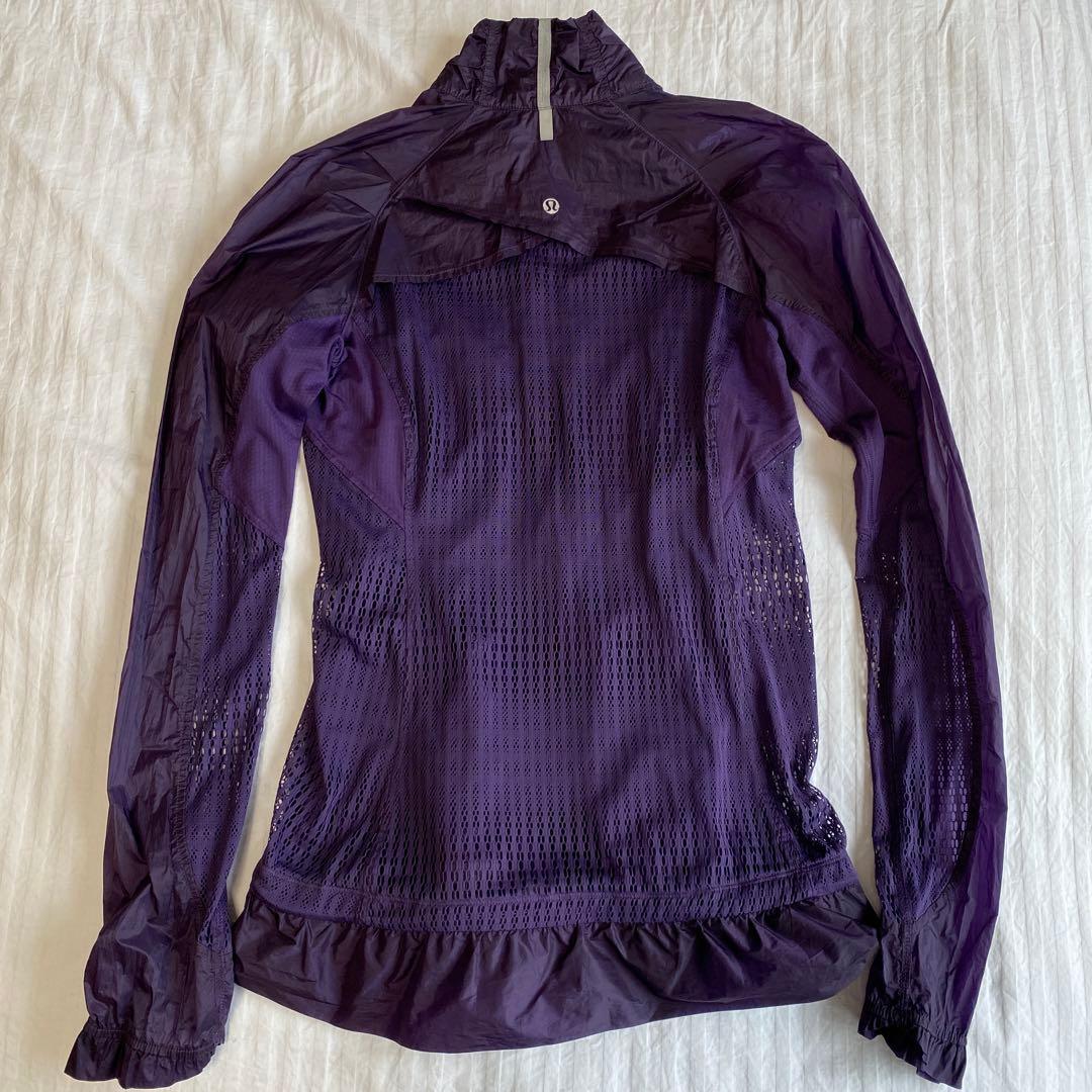 希少✨ルルレモン　ジップアップ　ジャケット　パープル　6