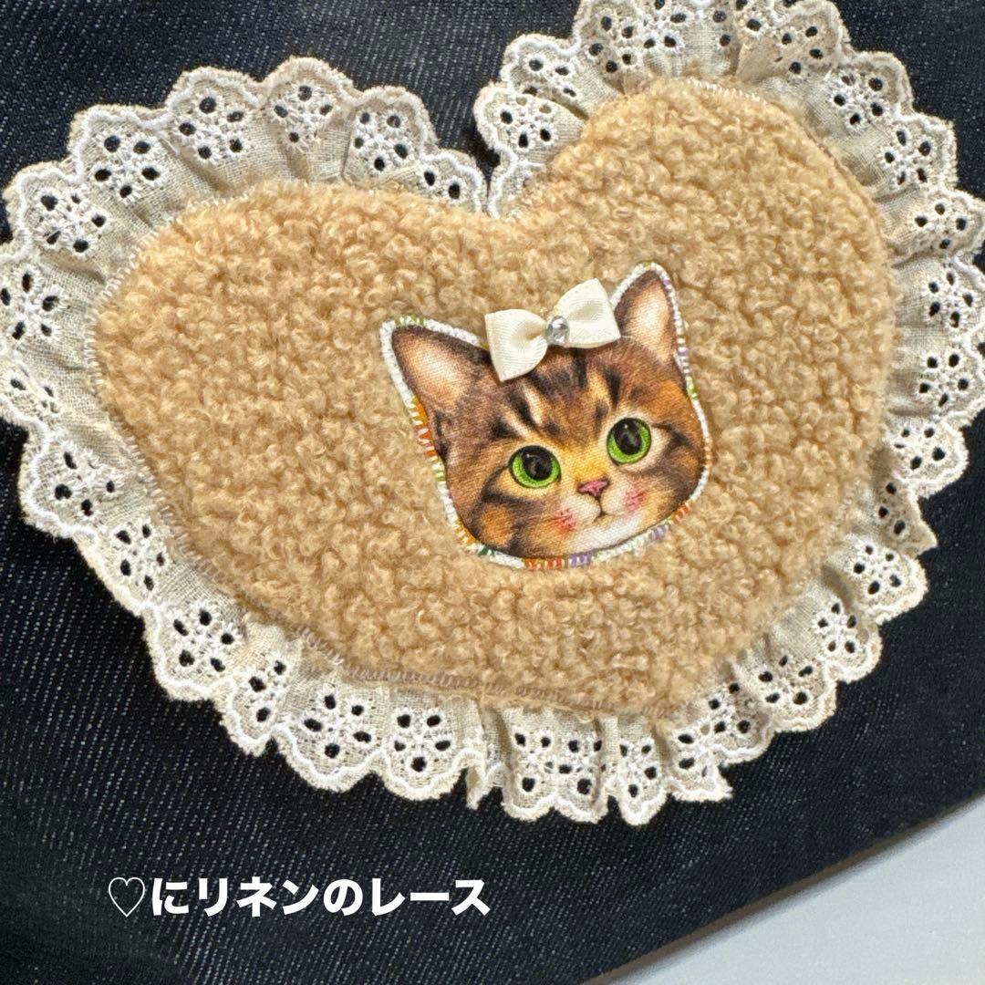 N*o様 コヤンイサムチョン♡豹柄リトルサンダーちゃんのデニムフリルトートバッグ