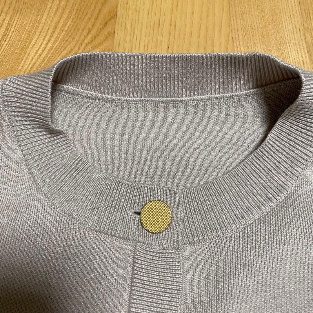 NOBLE ダブル編みショートカーデ