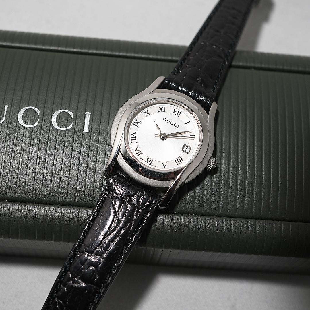 稼働　ケース付き　GUCCI レディース 時計 腕時計　5500L グッチ