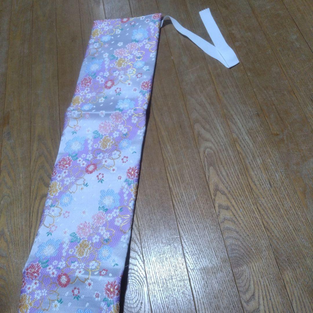 No.1未使用特大★上品銀紫グラデーション★作り帯