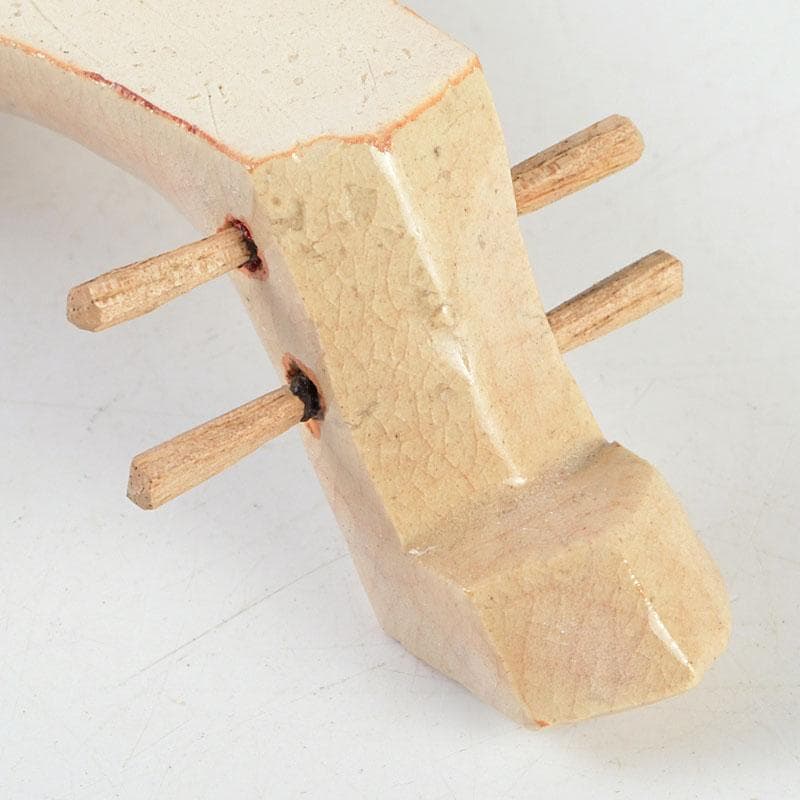 茶道具　宗栄造　萩焼　琵琶香合　V　9382