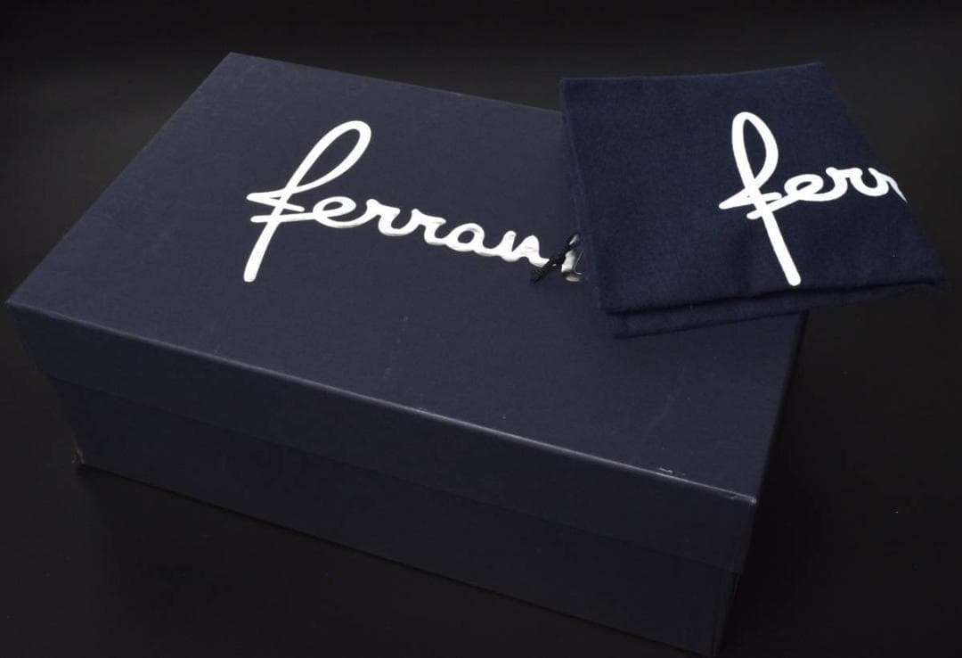 未使用 ferrante フェランテ レザー デッキシューズ 7 レッド 赤