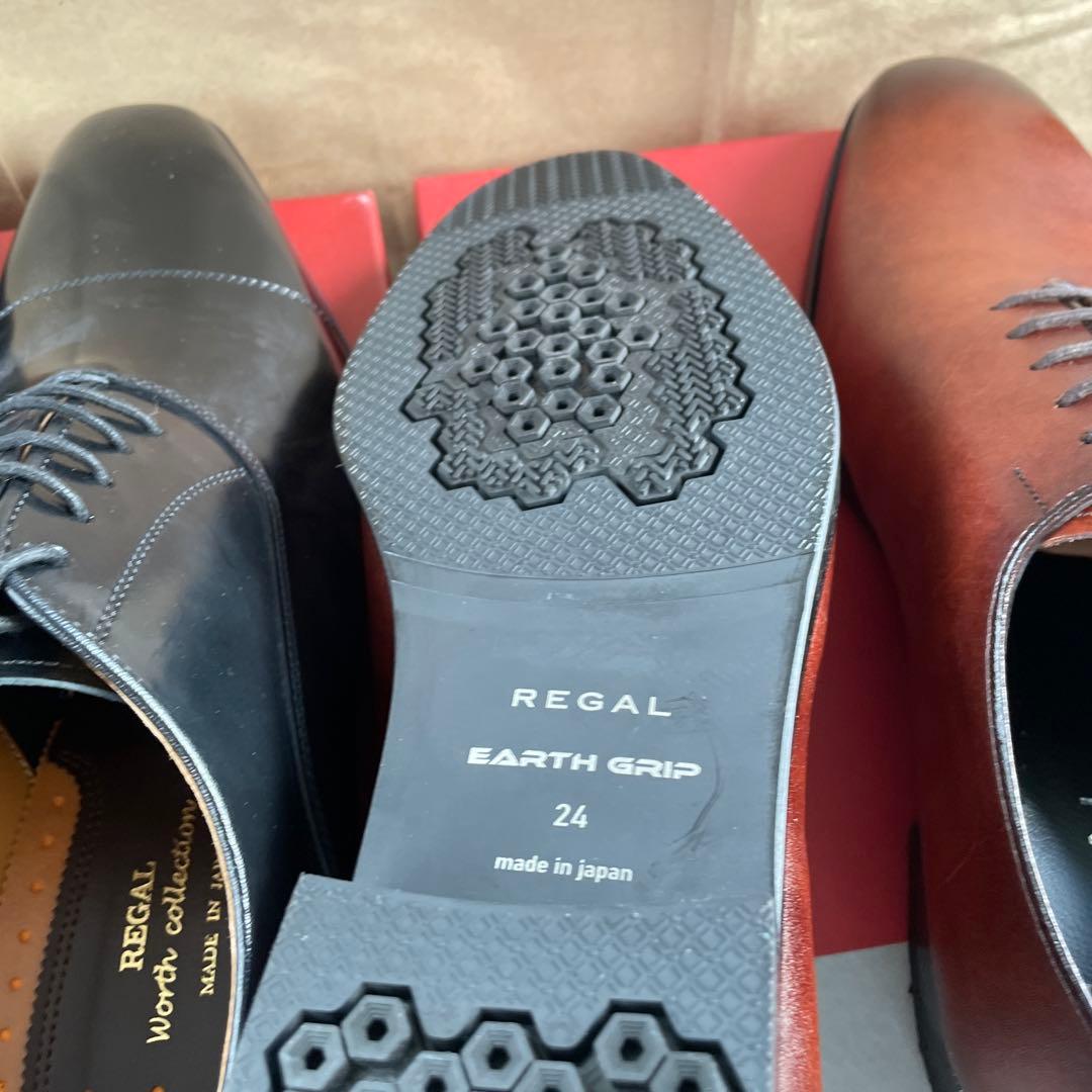 リーガル　911Rブラック　24GLブラウン　24CM 2足セット