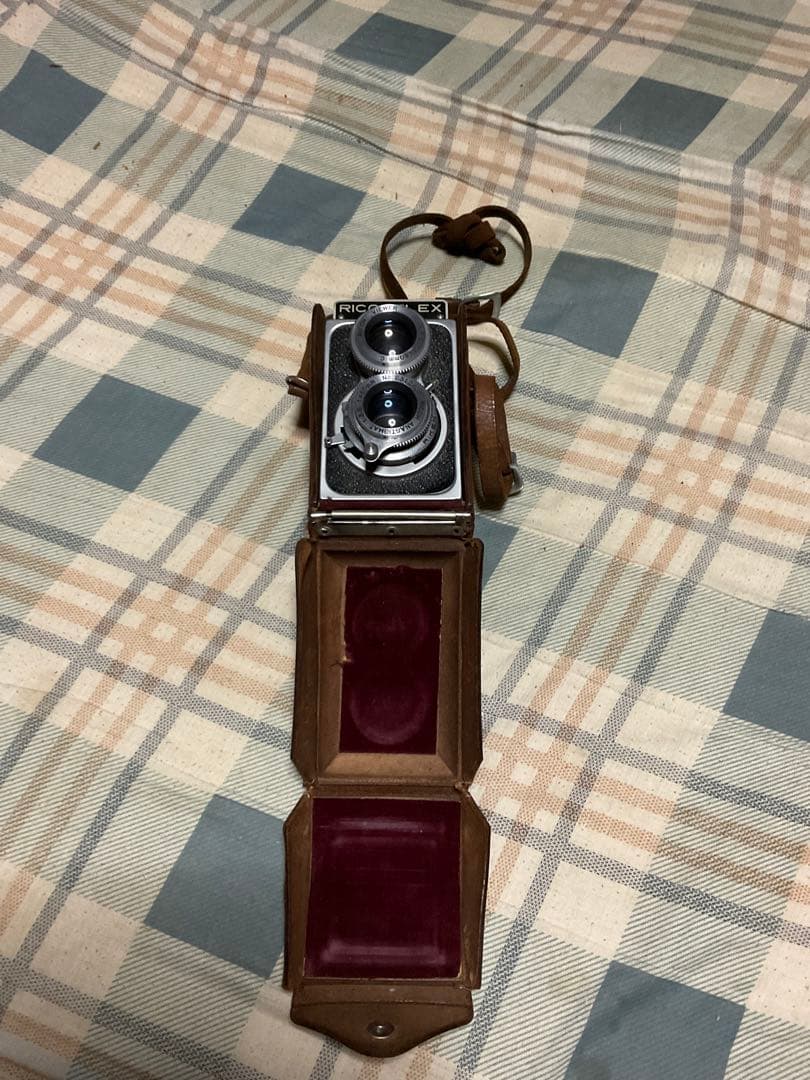 RICOH FLEX model Ⅵ カバー付き、レンズキャップ欠【昭和レトロ】